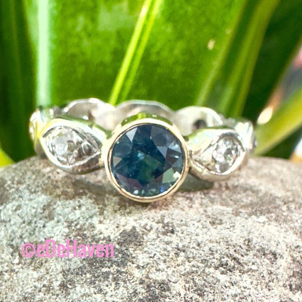 E.DeHaven - Montana Sapphire & Diamond Band
